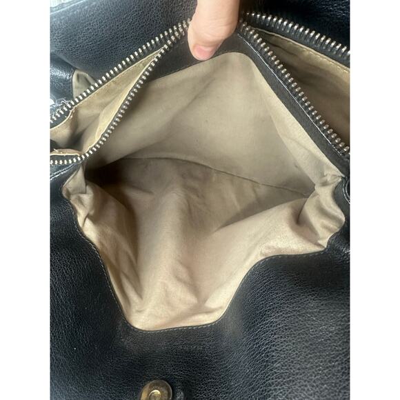 Marc Jacobs Stam Silvana Black Quilted Gold Hardware Leather Shoulder Bag - Picture 11 of 12